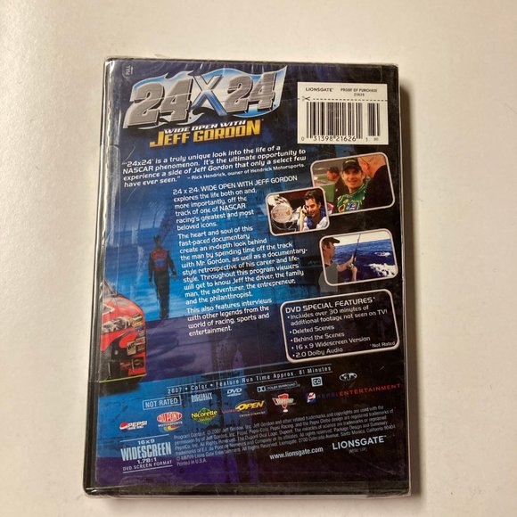 24x24: Wide Open with Jeff Gordon (DVD) NASCAR New Sealed - Picture 2 of 6